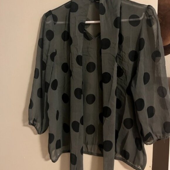 H&M Black Polka Dot Blouse - Picture 1 of 1